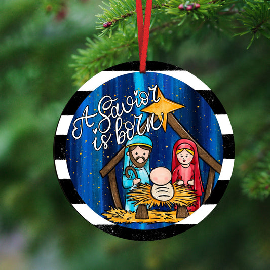 A Savior Is Born Ornament