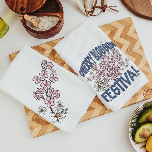 CapableByDesign Cherry Blossom Festival Towels