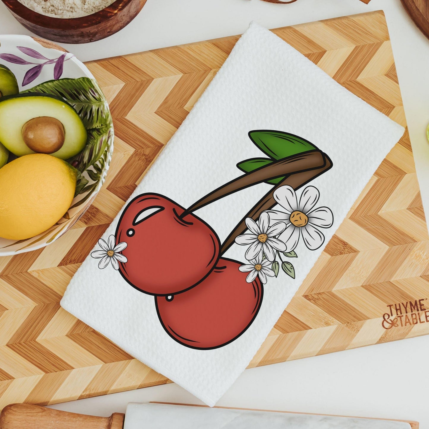 CapableByDesign cherry kitchen towels