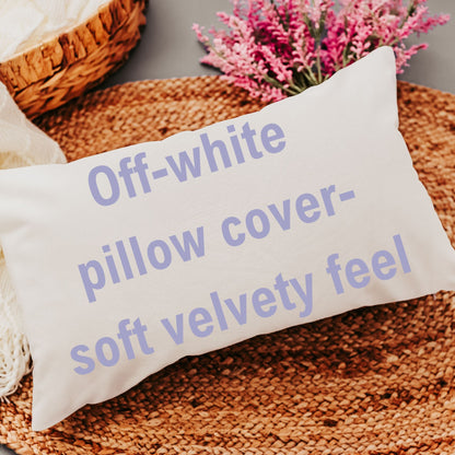 This teacher prays off white pillow cover with a soft velvety feel