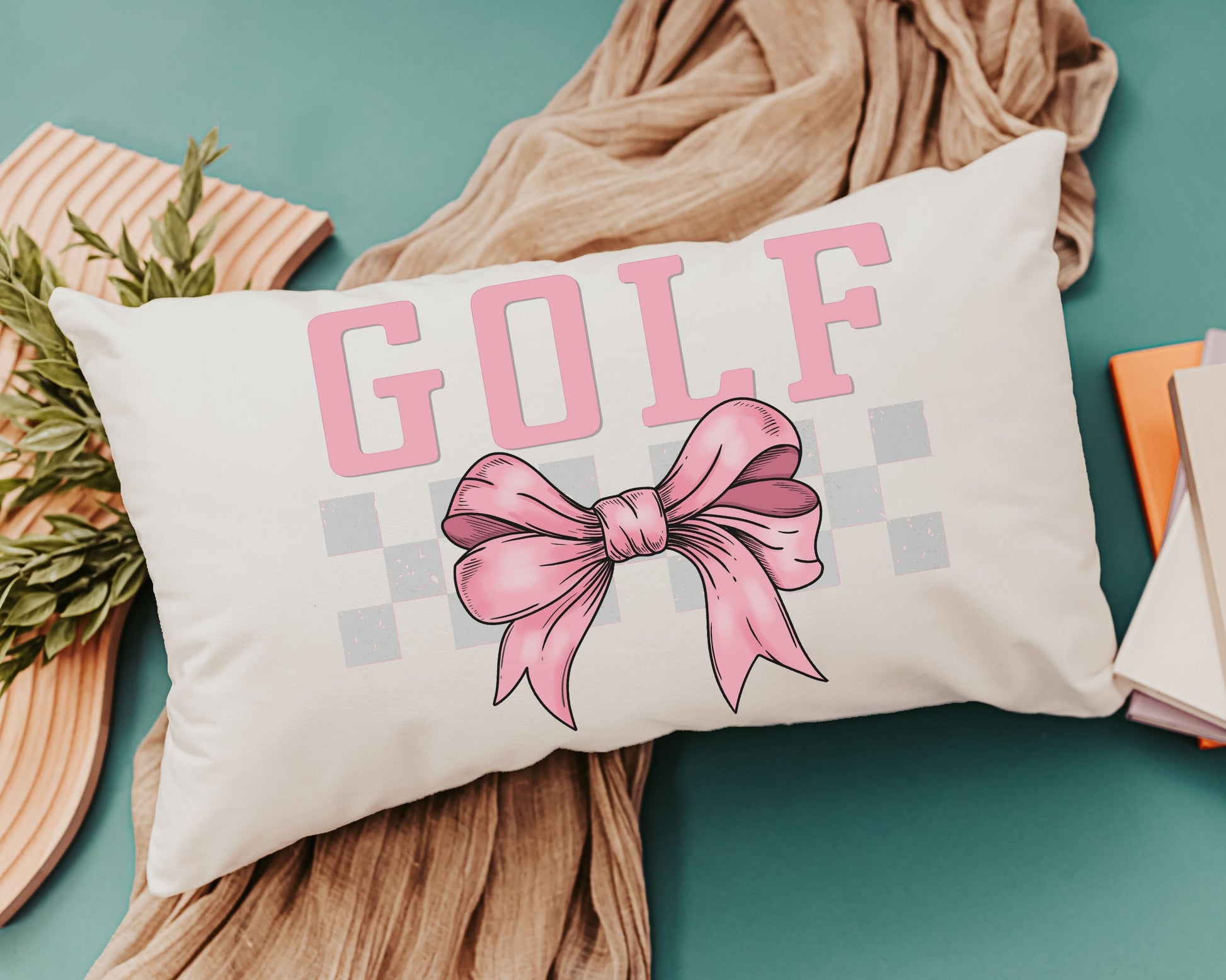 Golf throw pillows for bed