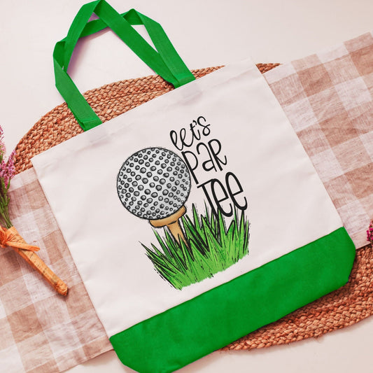 Let's Par-Tee Golf Tote Bag