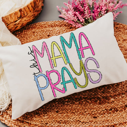 this mama prays lumbar pillow