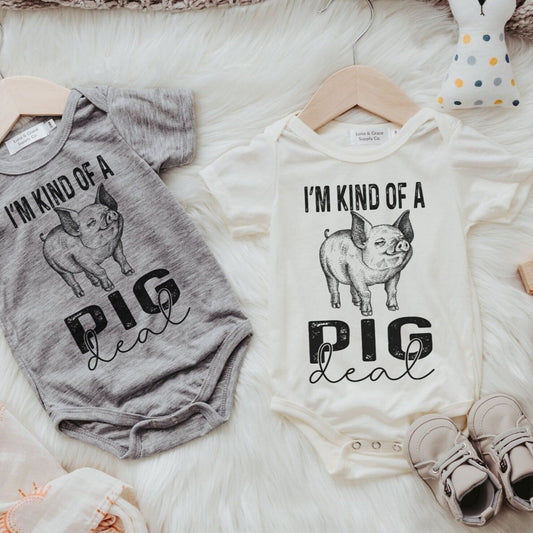 Stylish baby outfit in grey and cream color combination