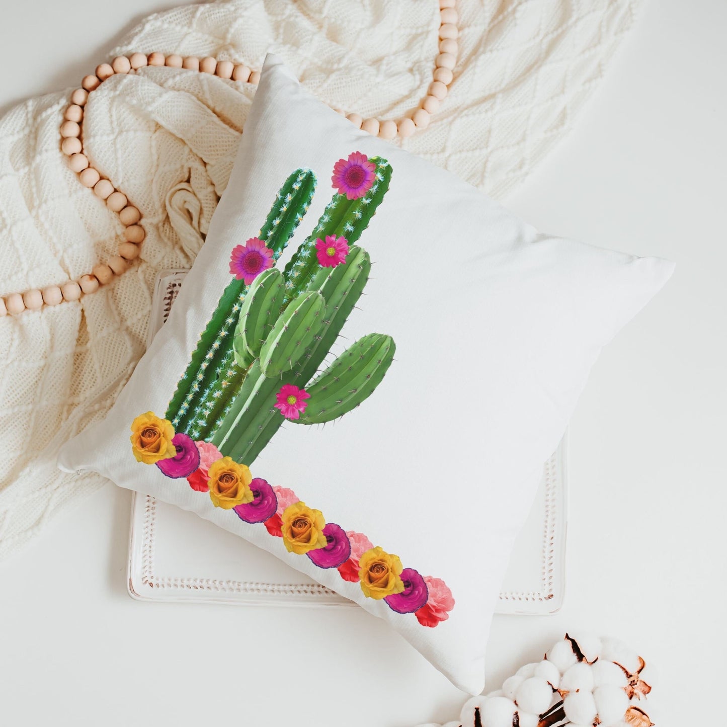 Happy Camper Throw Pillow