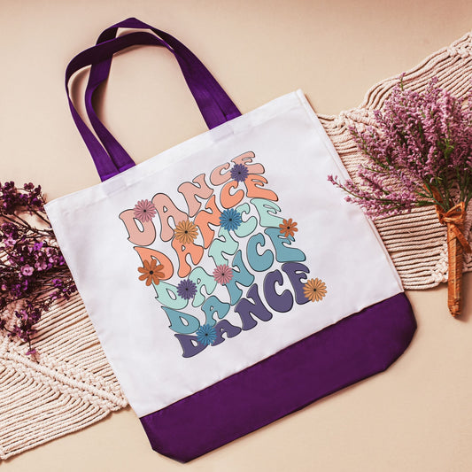Retro Flower Dance Tote