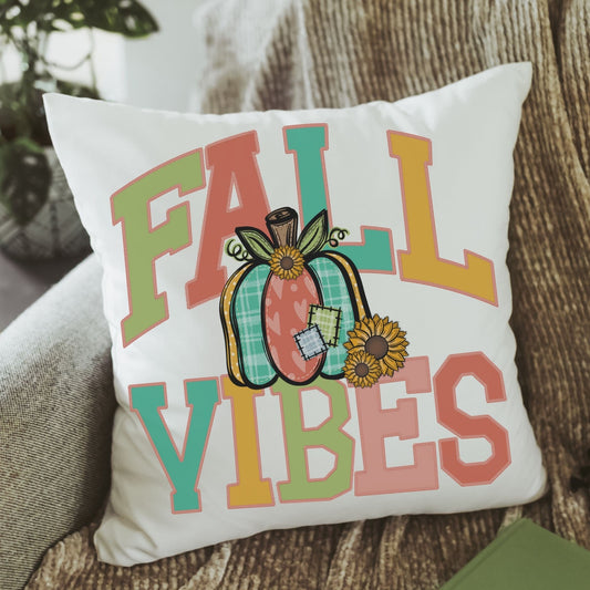 Fall Vibes Throw Pillow and Kitchen Towel Gift Set