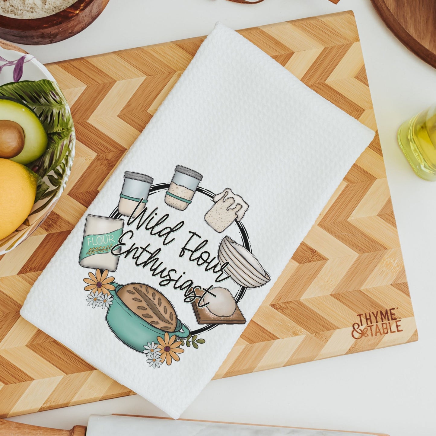 Wild flour enthusiast towel