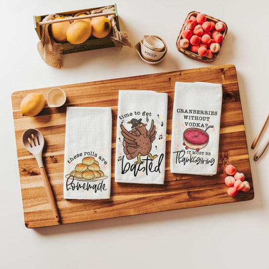 Funny Thanksgiving Kitchen Towels