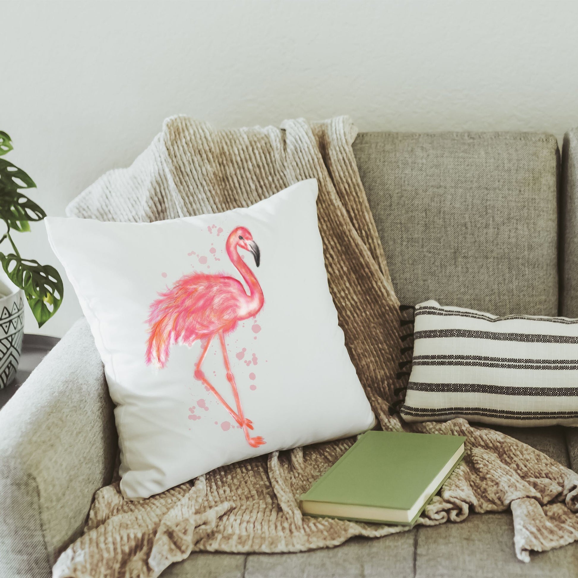 Flamingo Throw Pillow