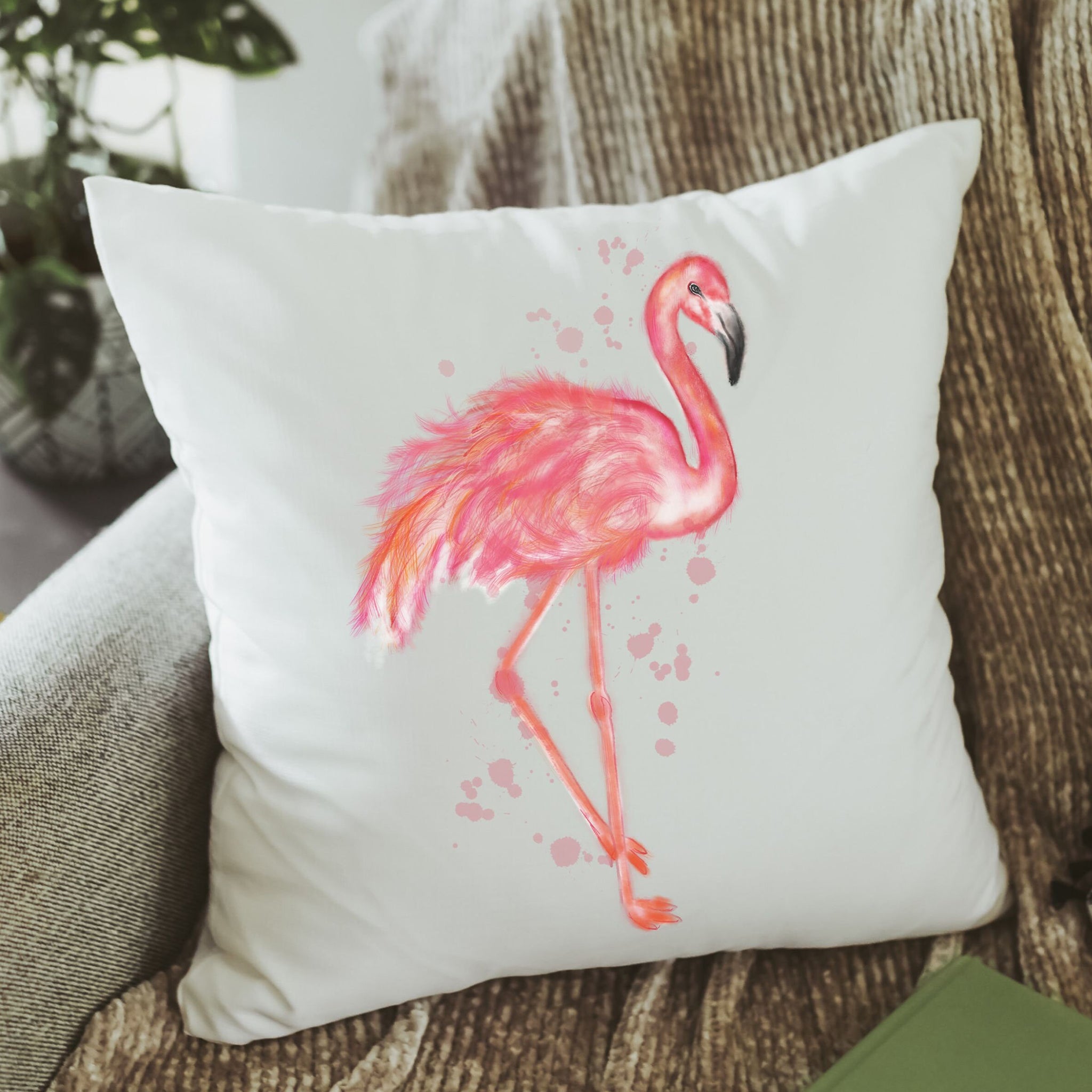 Pink flamingo pillows best sale