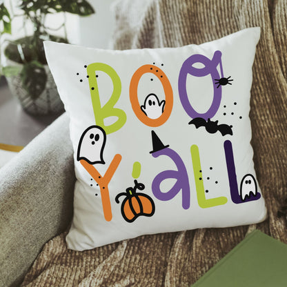 Boo Y'all Halloween Pillow