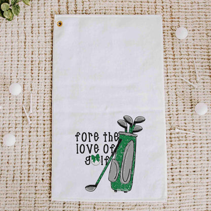 CapableByDesign Fore the love of golf towel with grommet 3