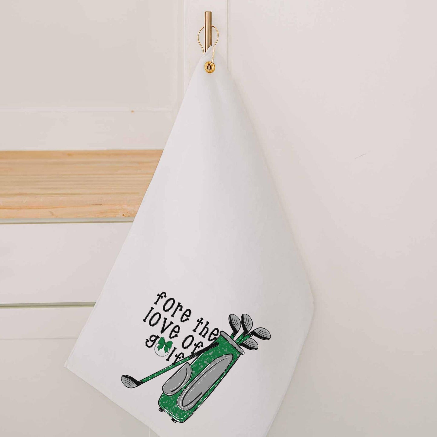 CapableByDesign Fore the love of golf towel with grommet 4