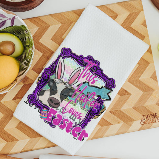 CapableByDesign This heifer loves Easter towels