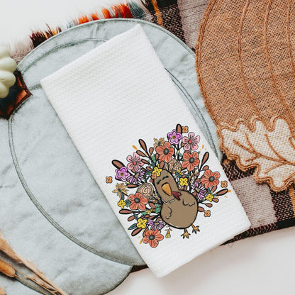 CapableByDesign colorful floral turkey towels