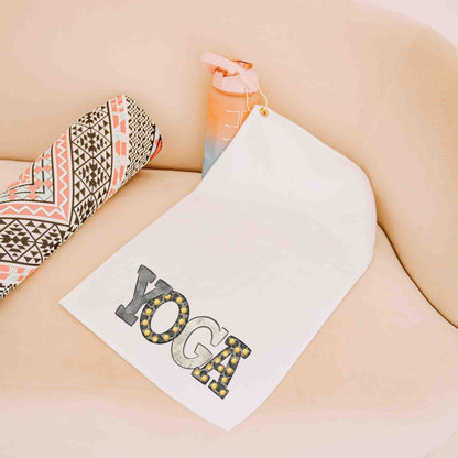 CapableByDesign cute yoga towel with grommet 3