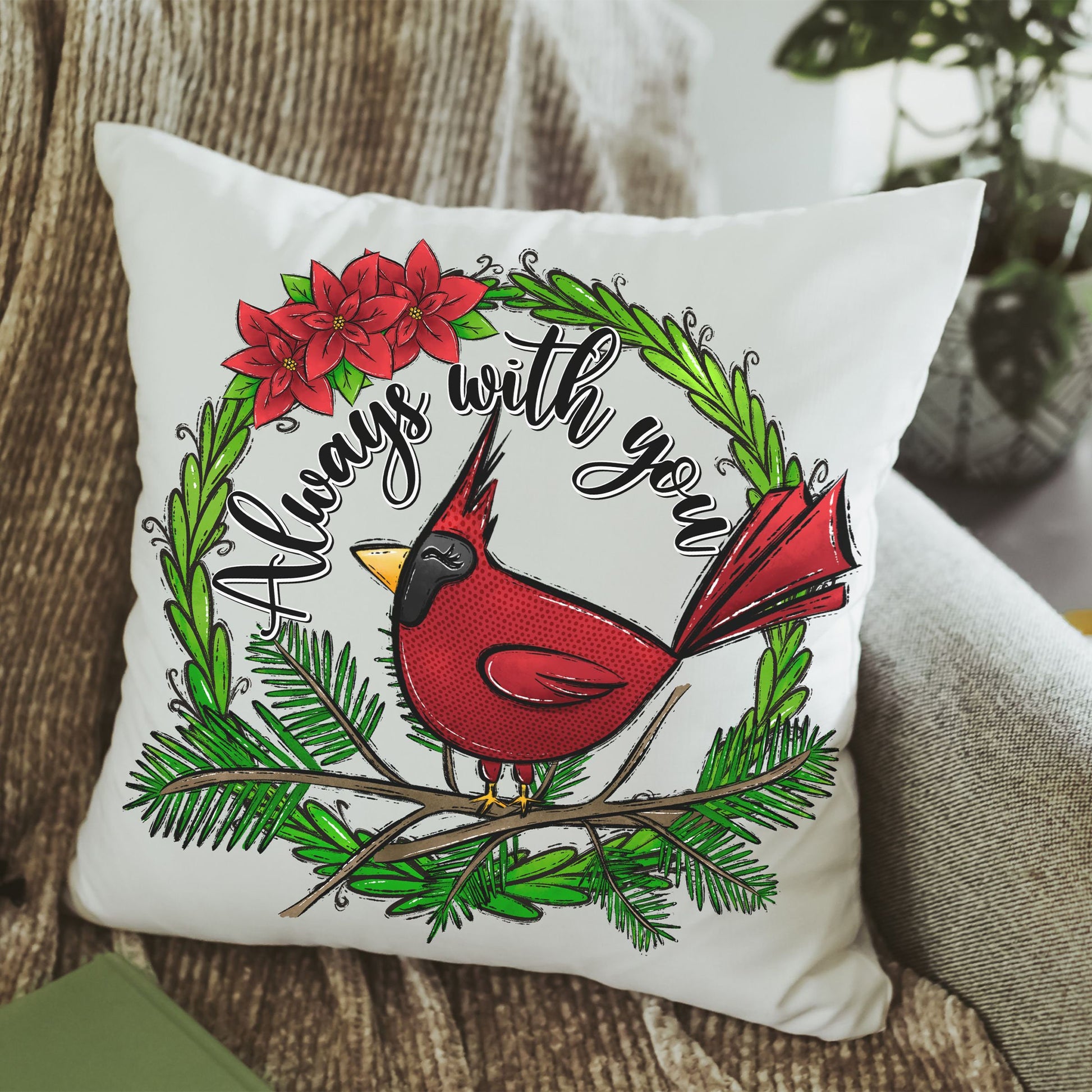 Cardinal Throw Pillow