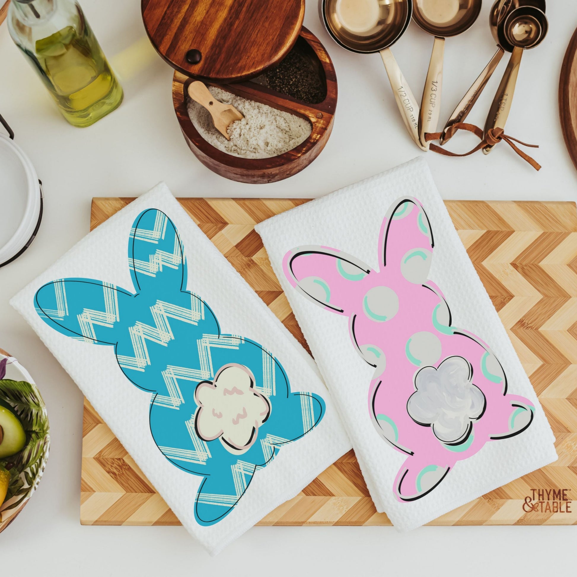 Easter Bunny Kitchen Towels