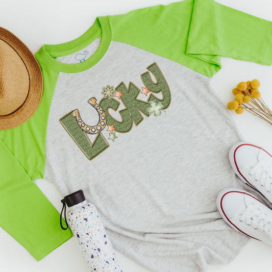 Lucky Clover Raglan Shirt