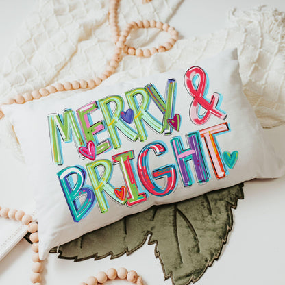 Merry and Bright Throw Pillows