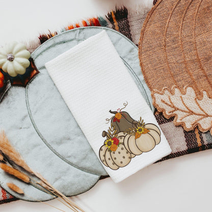 CapableByDesign cream pumpkin kitchen towels