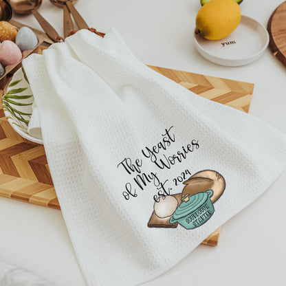 Personalized sourdough starter baking kitchen towel 6