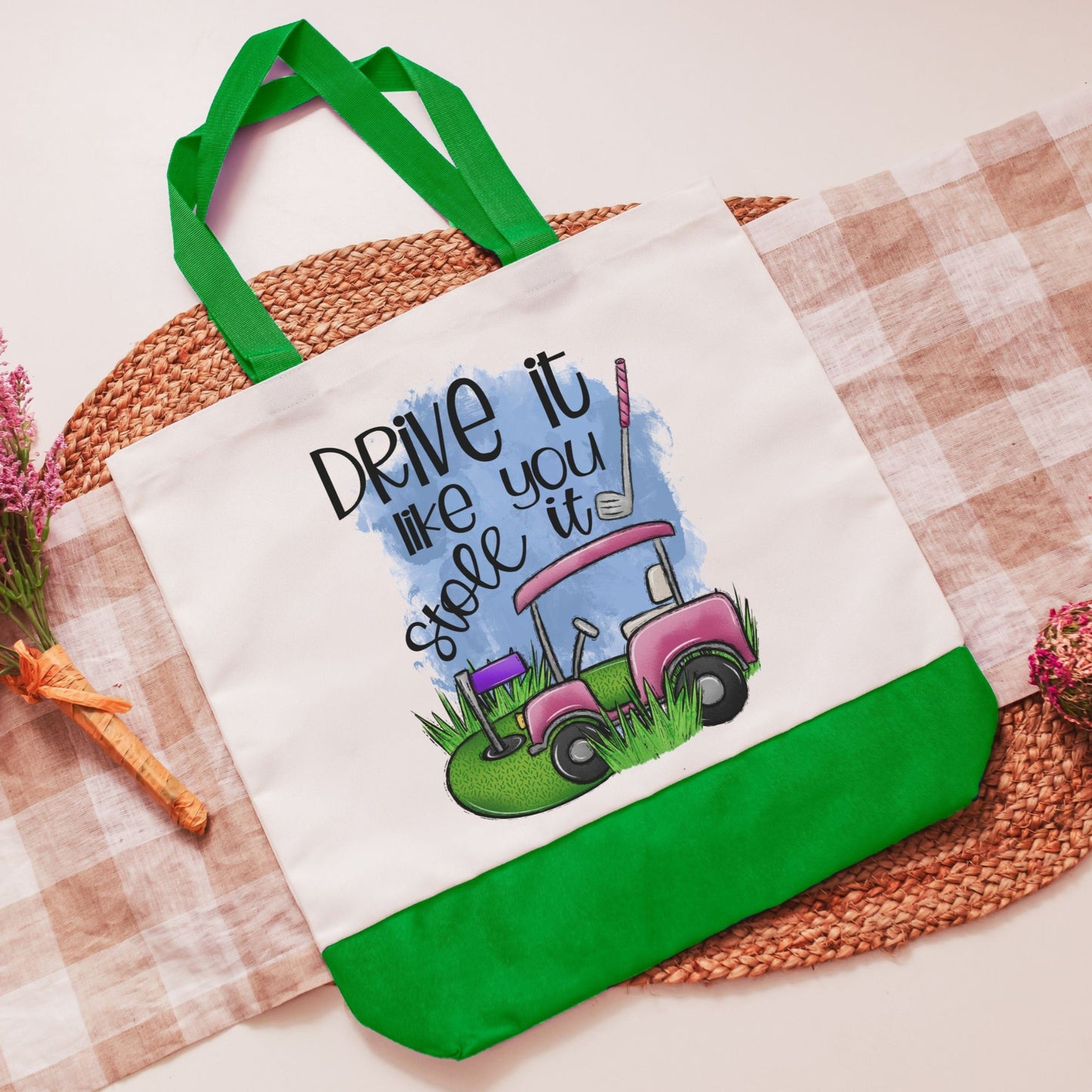 drive it like you stole it tote bag