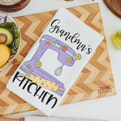 Personalized grandmas kitchen towel set