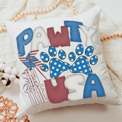 pawty in the USA pillow