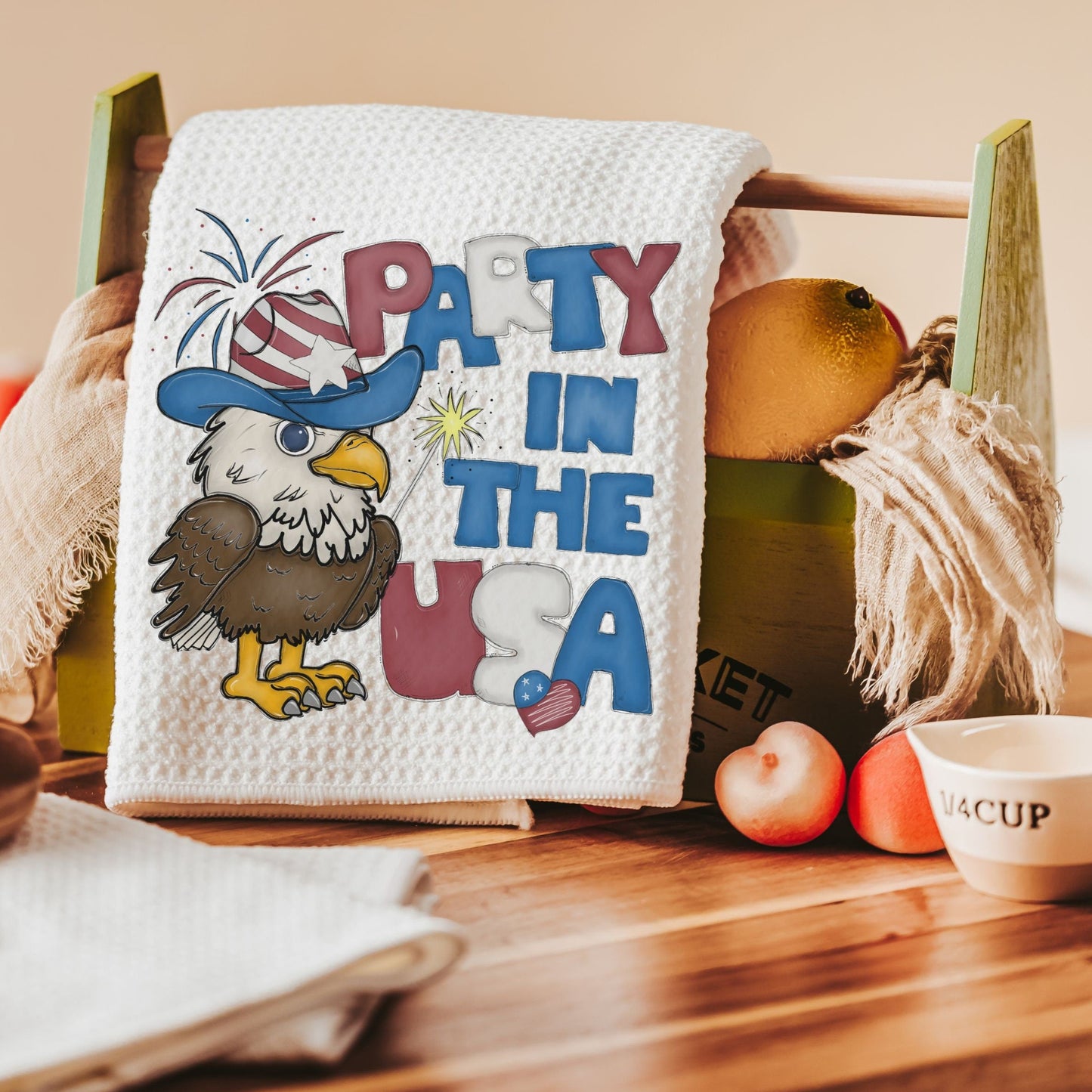 Party in the USA kitchen towel