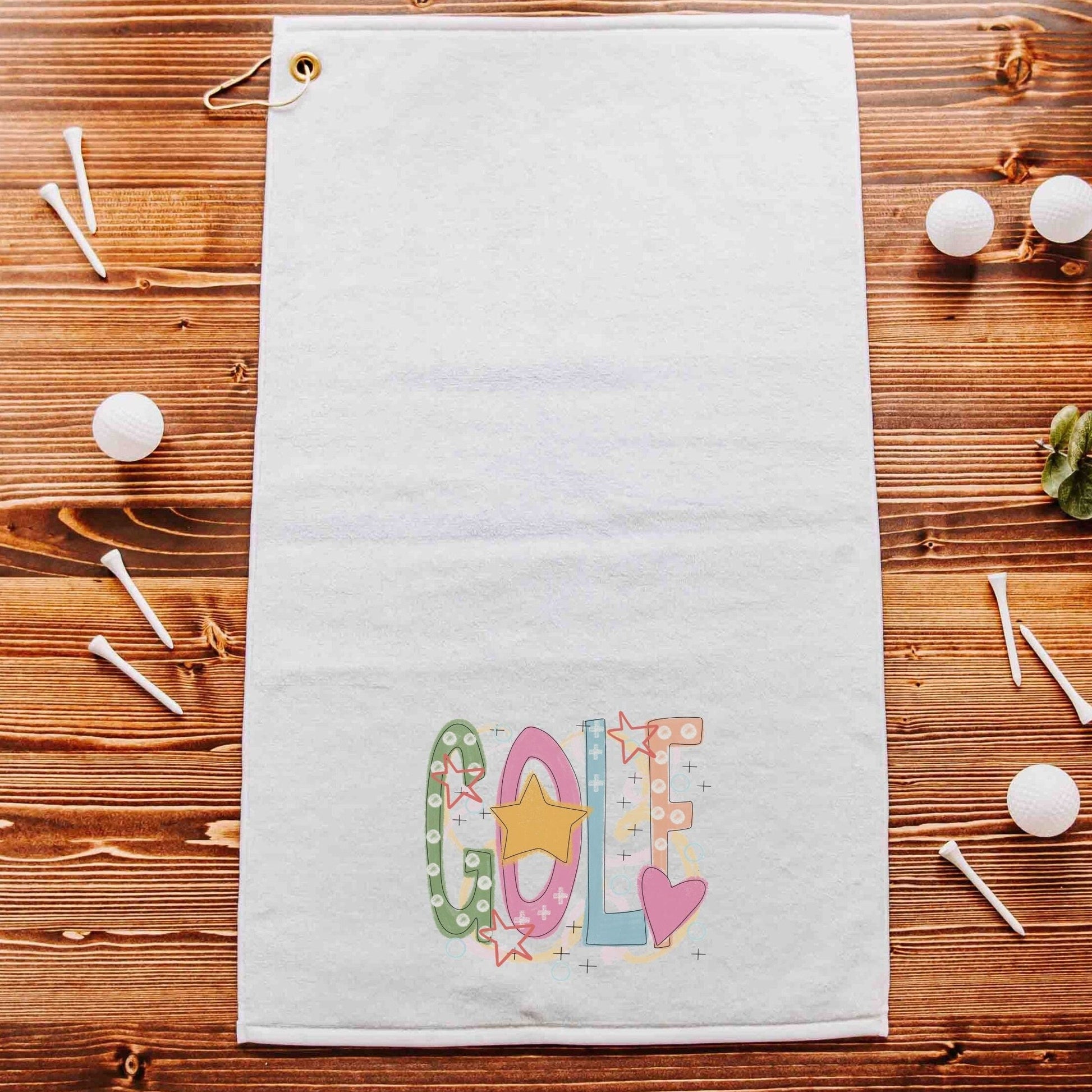 Cute Golf Towel with Grommet