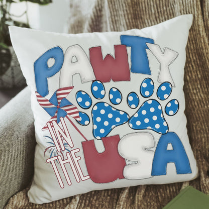 pawty in the USA pillow