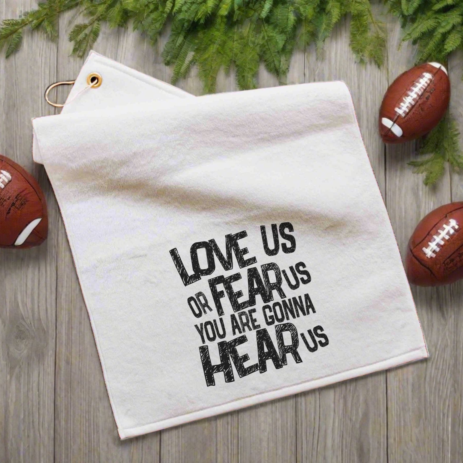 love us or fear us rally towel 