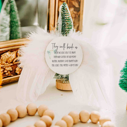 Angel wings ornament