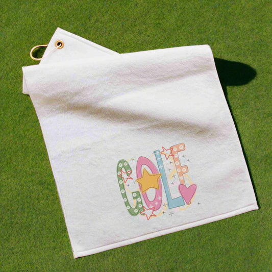 Cute golf towels with grommet