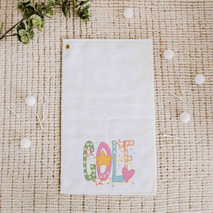 Cute golf towels with grommet