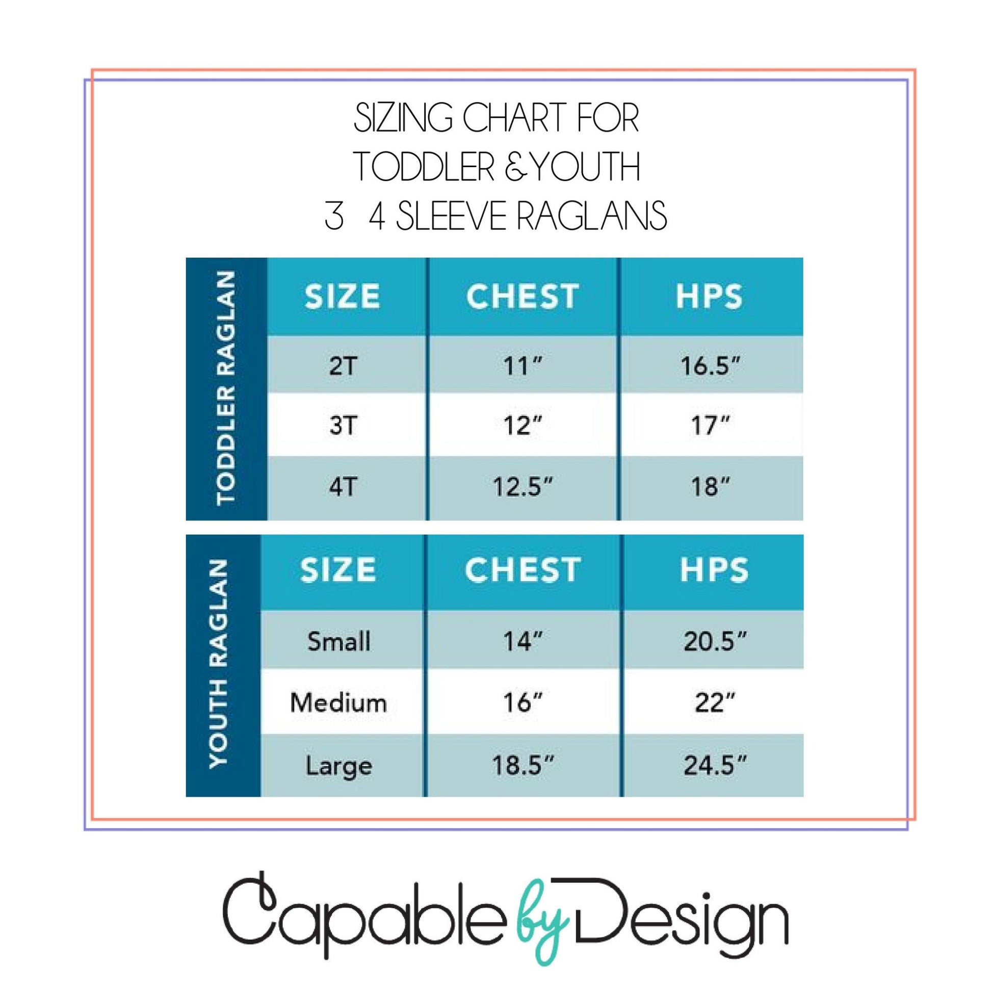 100 days rainbow shirt sizing chart
