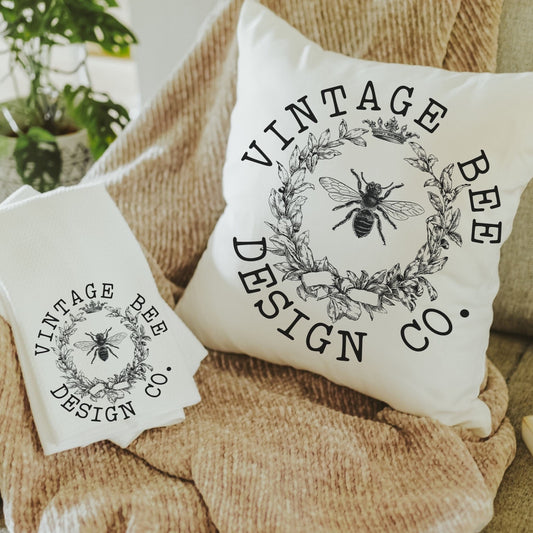 Black & White Honey Bee Set