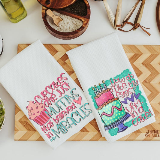 Funny baking kitchen towels