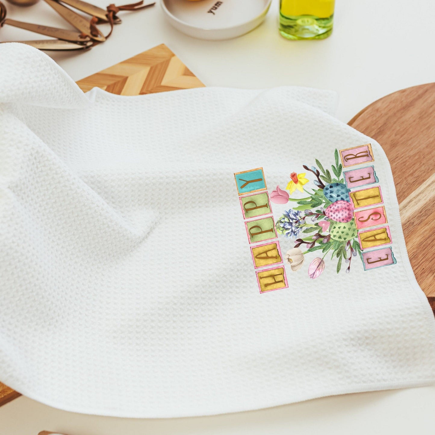 Happy Easter kitchen towels 2