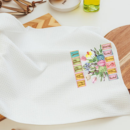 Happy Easter kitchen towels 2