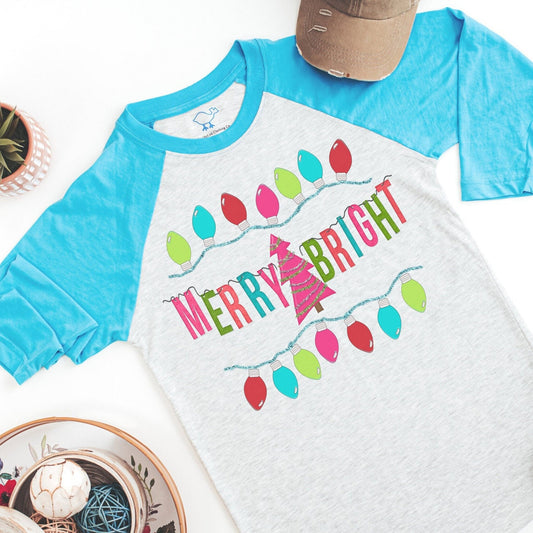 Merry & Bright Lights Raglan | Toddler / Youth / Adult