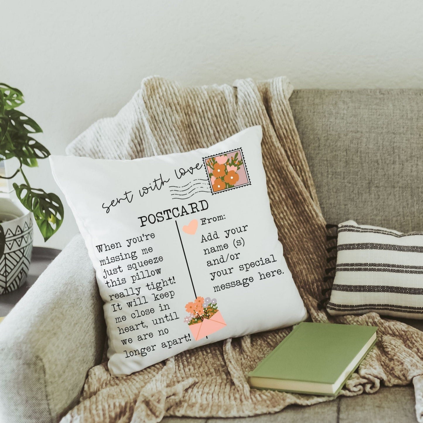 Missing you pillow throw pillow 2