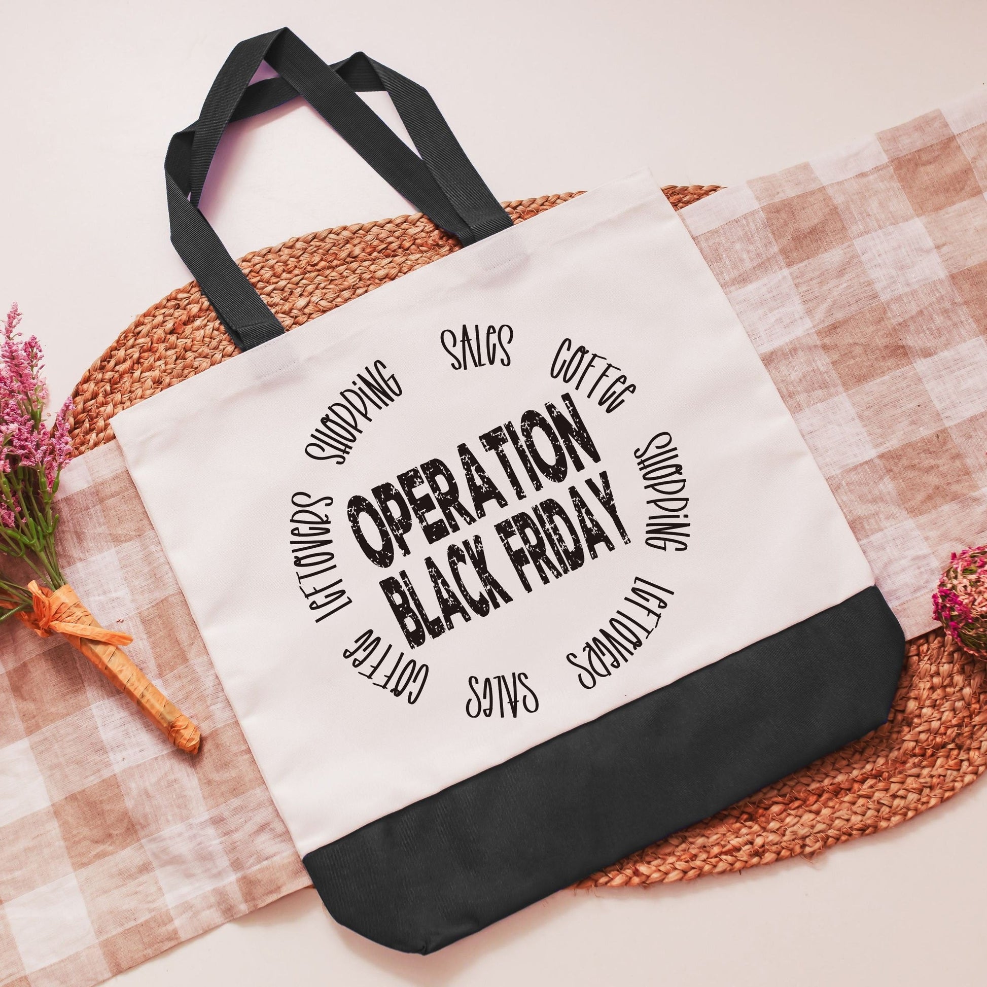 Operation Black Friday tote bag - Black