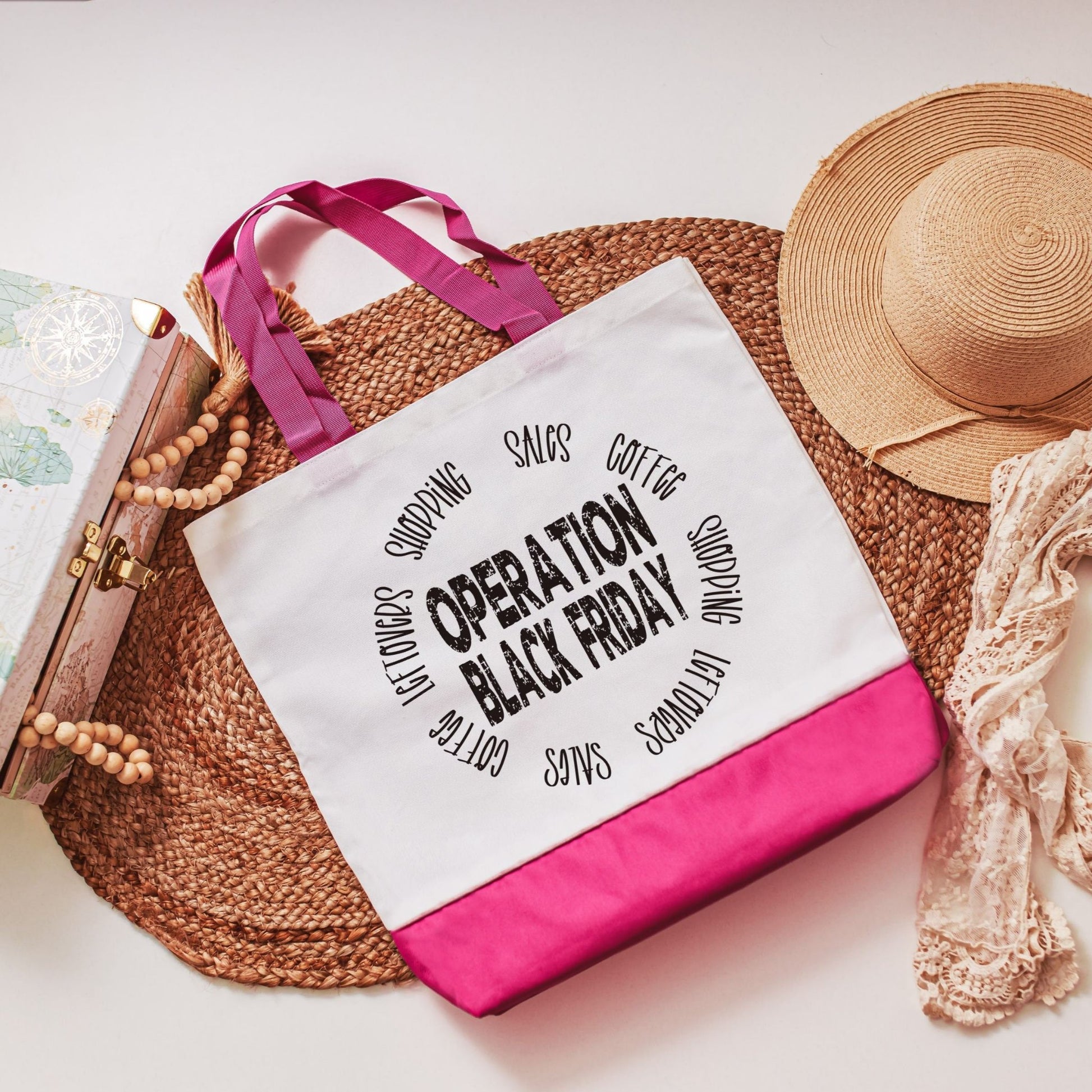 Operation Black Friday tote bag - pink