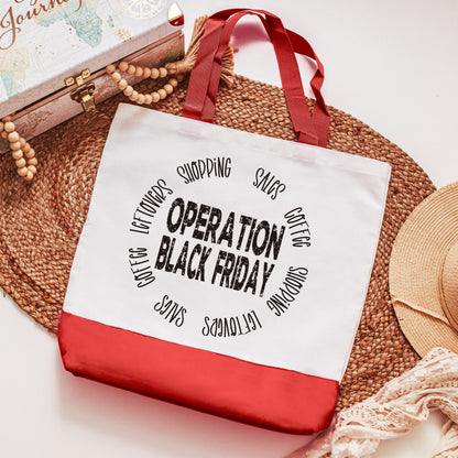 Operation Black Friday tote bag - red
