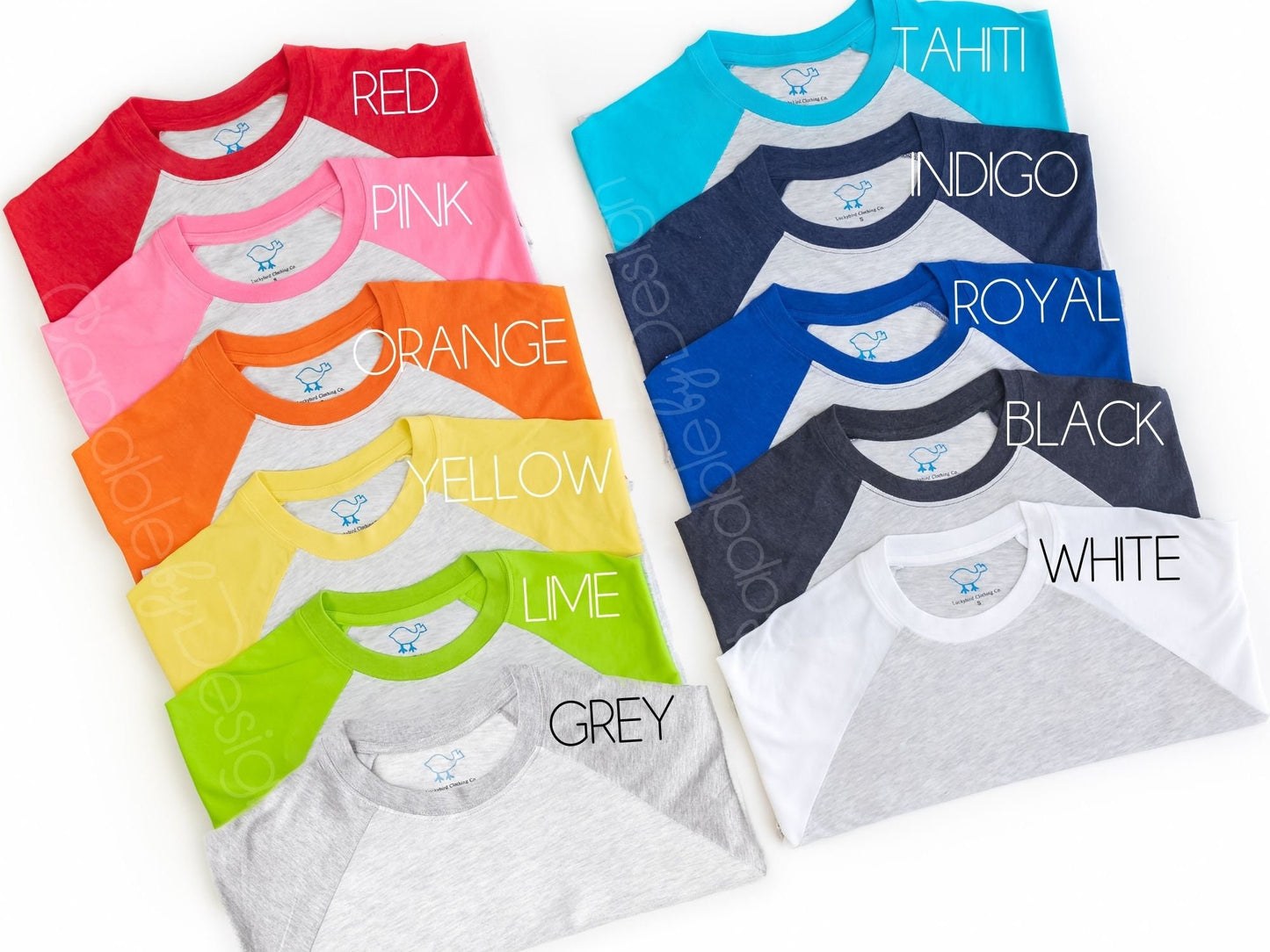 Play Ball Bow Shirt - Sleeve Color Chart