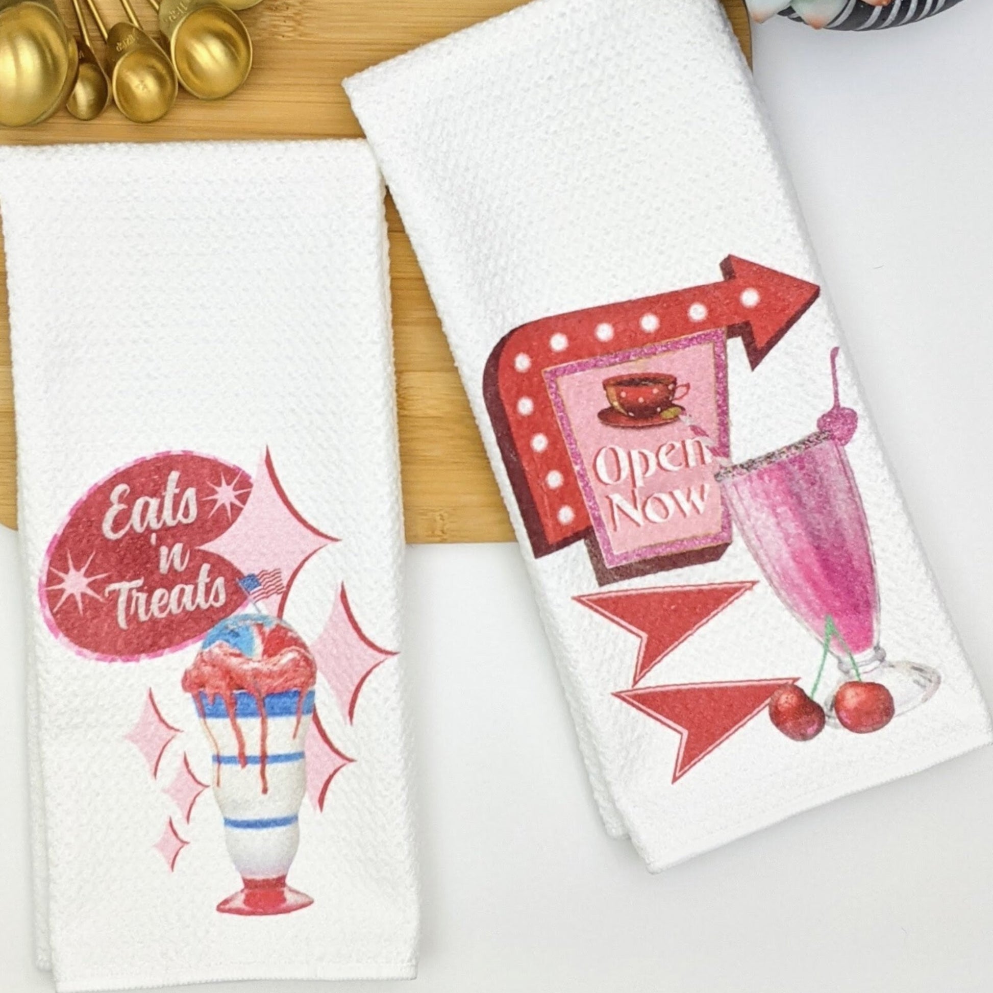 1950s Inspired Retro Kitchen Towels