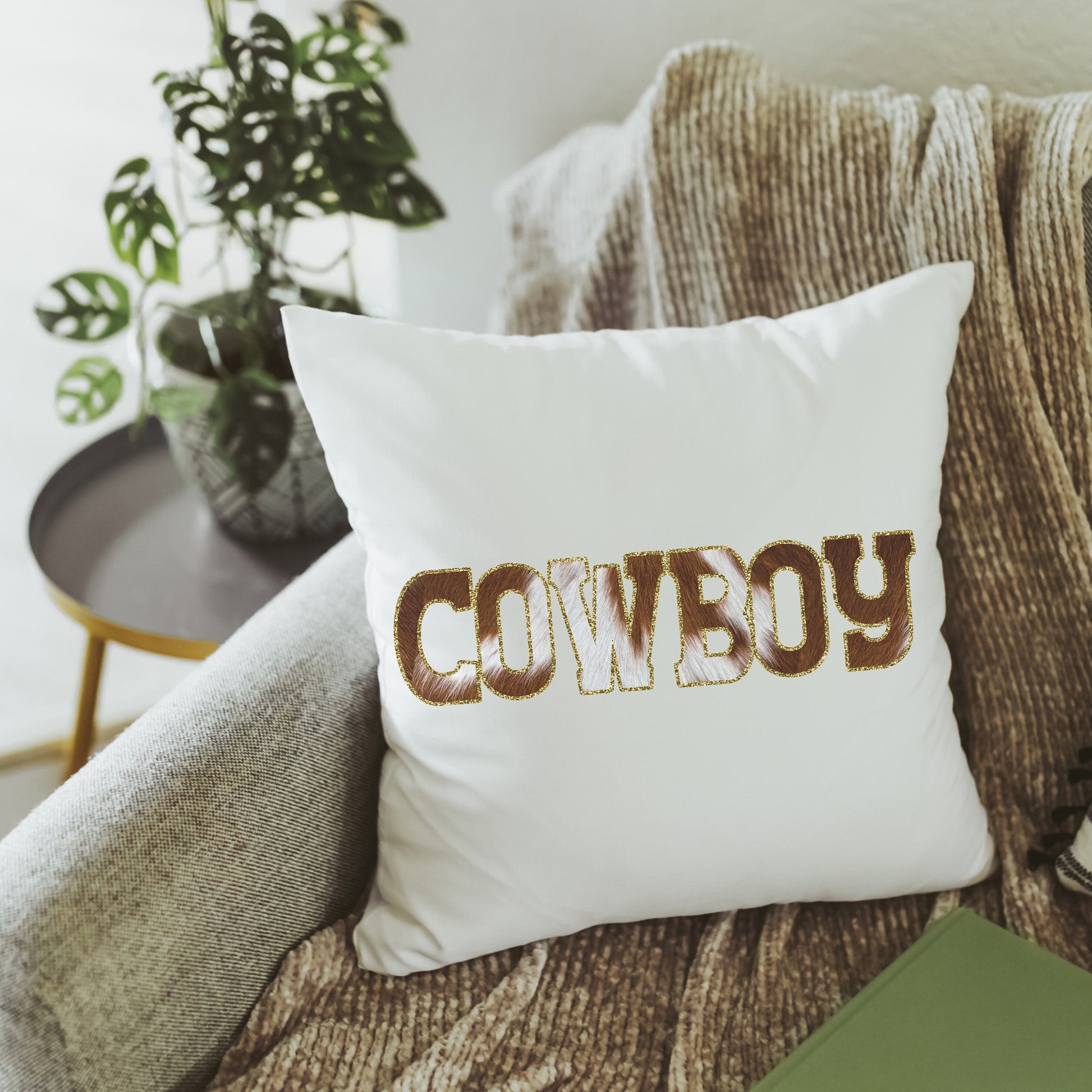 Cowboy and Cowgirl Throw Pillow Gift Set